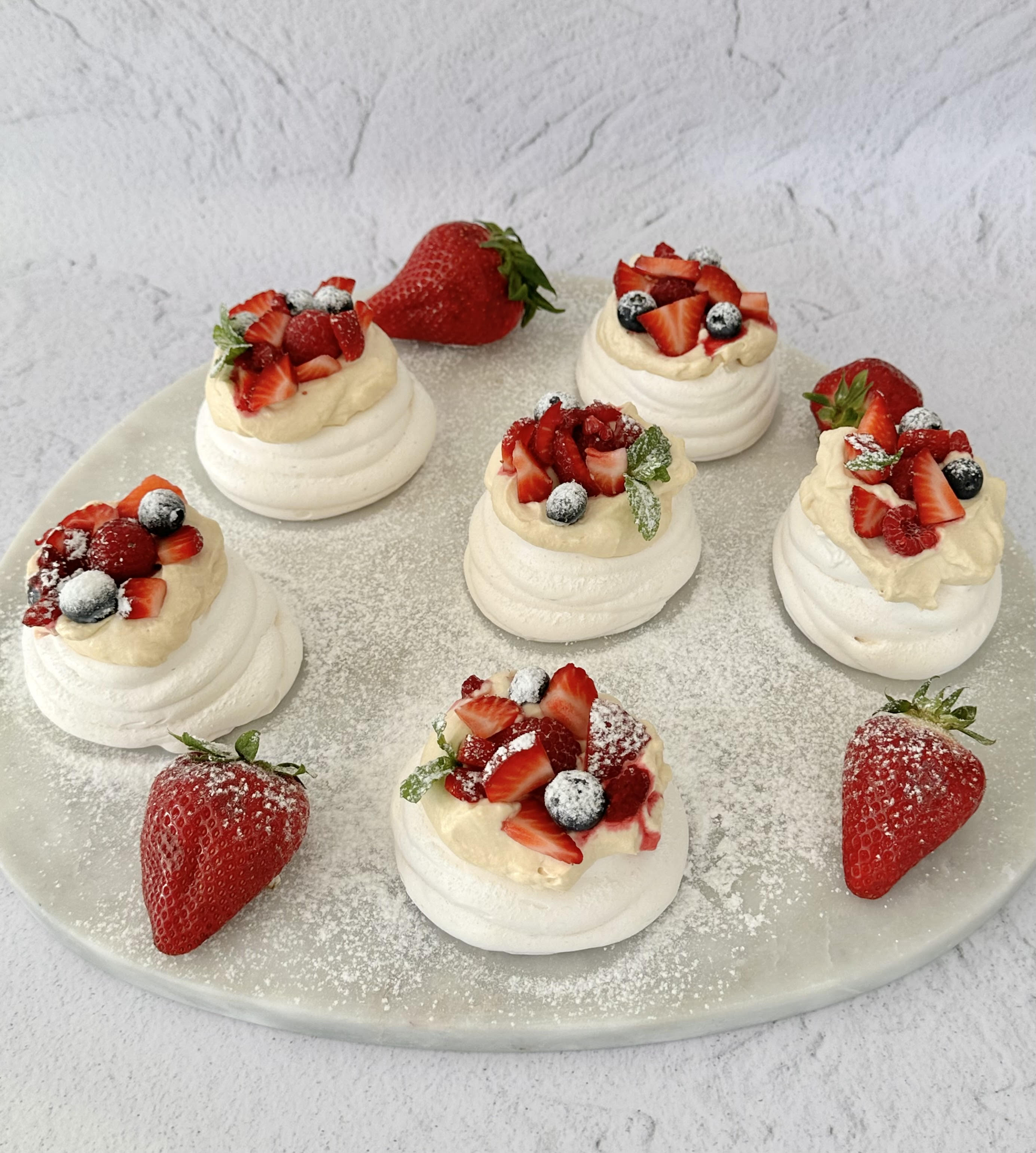 Festive Mini Pavlovas with Coffee Cream – Miss Polly&amp;#39;s Kitchen